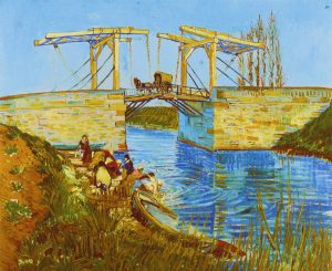 The bridge of Langlois at Arles with laundresses *oil on canvas *54 x 65 cm *March 1888 *