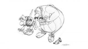 Astérix et Obélix Ⓒ Éditions Albert René /Parc Astérix/Twitter